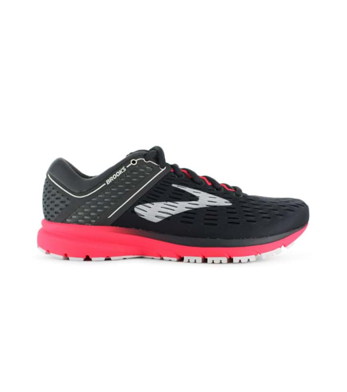 BROOKS RAVENNA 9 WOMENS EBONY DIVA PINK WHITE