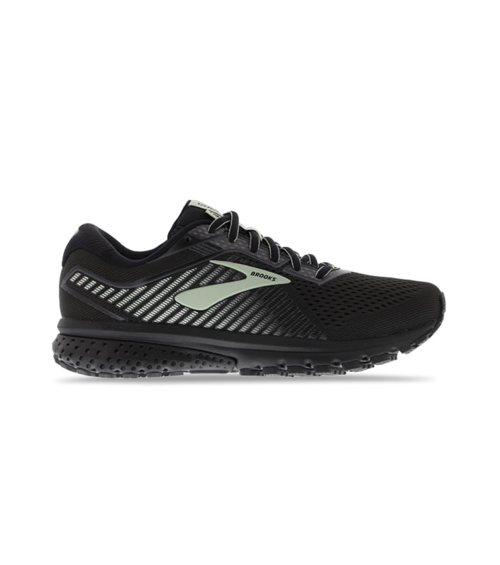 BROOKS GTX GHOST 12 WOMENS  BLACK EBONY AQUA