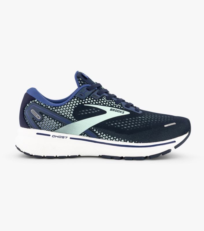 BROOKS GHOST 14 WOMENS PEACOAT YUCCA NAVY