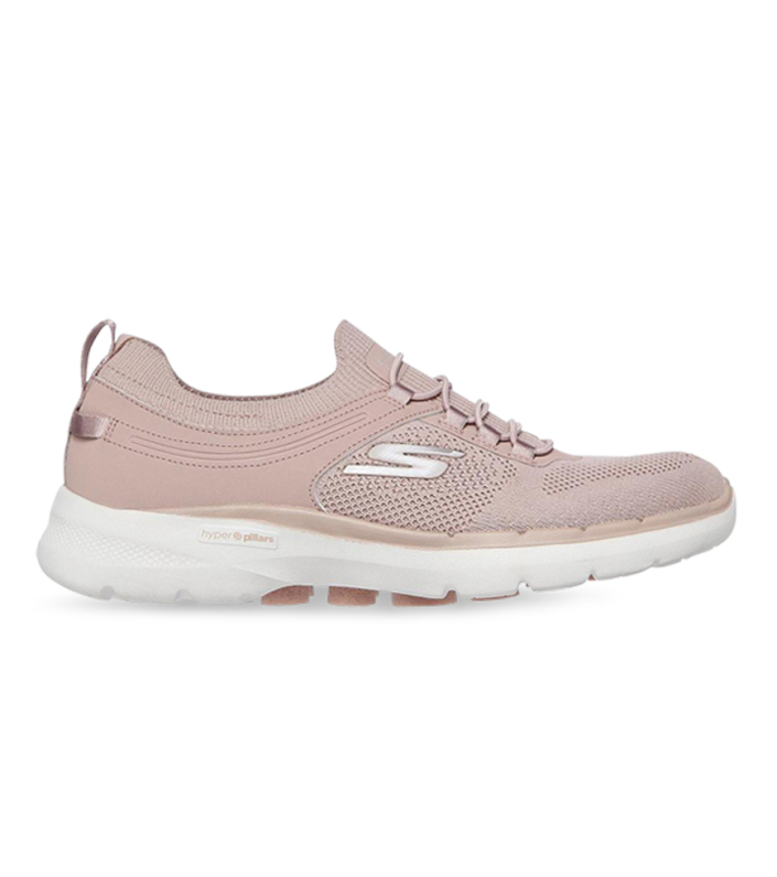 SKECHERS GO WALK 6 WOMENS MAUVE