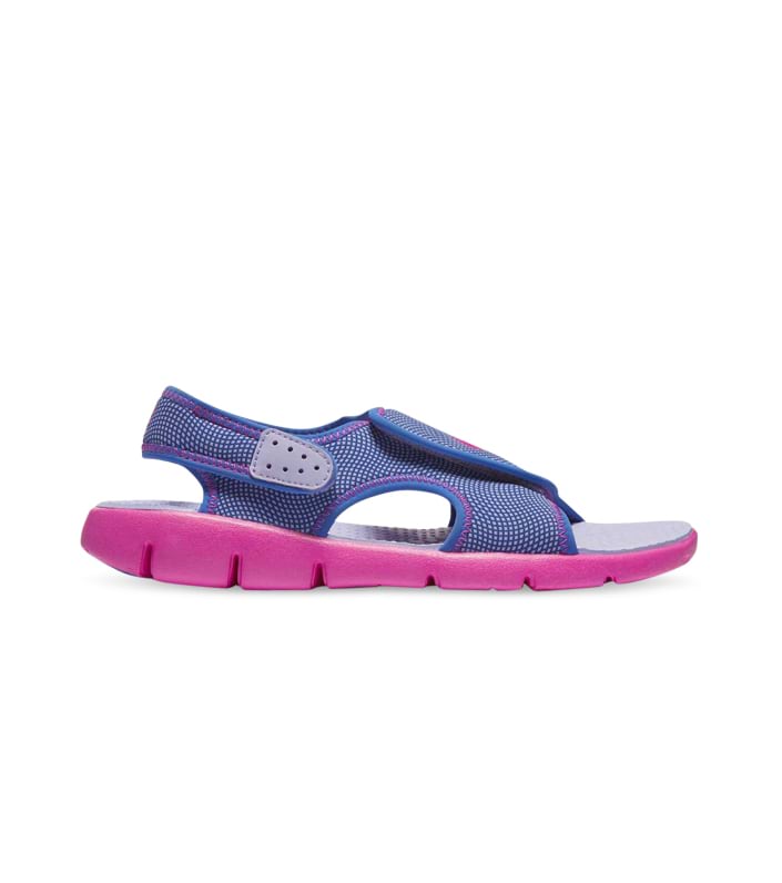 NIKE SUNRAY ADJUST 4 (GS) KIDS HYDRANGEAS FIRE PINK COMET BLUE