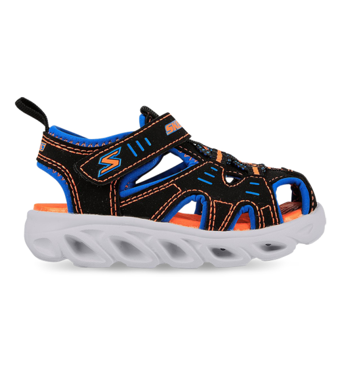 SKECHERS HYPNO SPLASH SPLASH N PLAY (TD) KIDS BLACK BLUE ORANGE