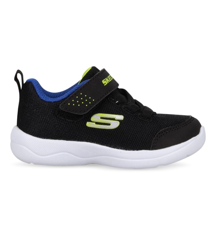 SKECHERS SKECH STEPZ 2.0 MINI WANDERER (TD) KIDS BLACK BLUE LIME