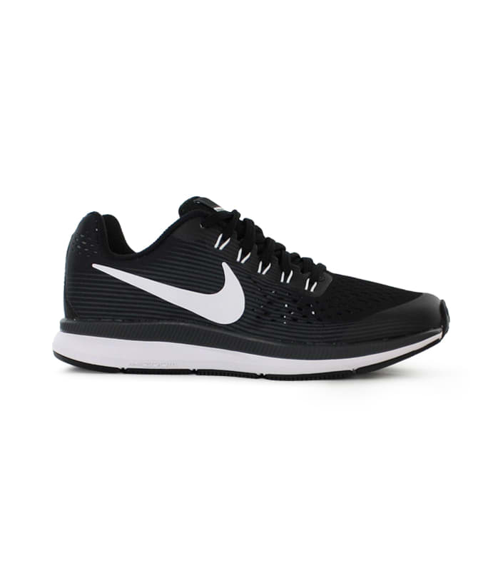 NIKE ZOOM PEGASUS 34 GS KIDS BLACK WHITE DARK GREY