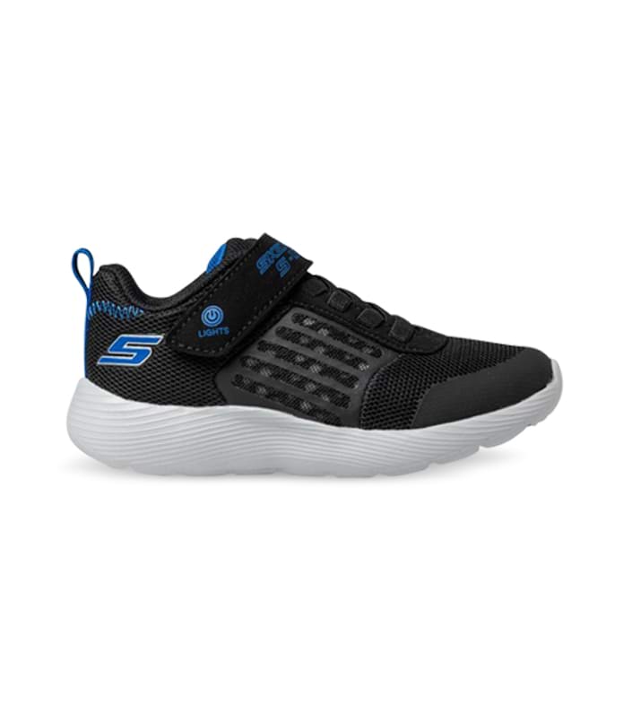 SKECHERS DYNA LIGHTS (PS) KIDS BLACK ROYAL