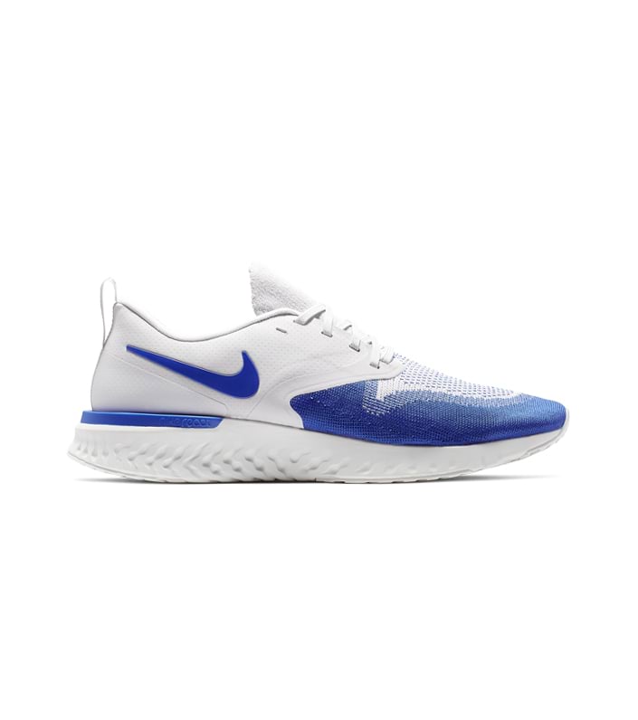 NIKE ODYSSEY REACT FLYKNIT 2 MENS VAST GREY GAME ROYAL-PLATINUM TINT-WHITE