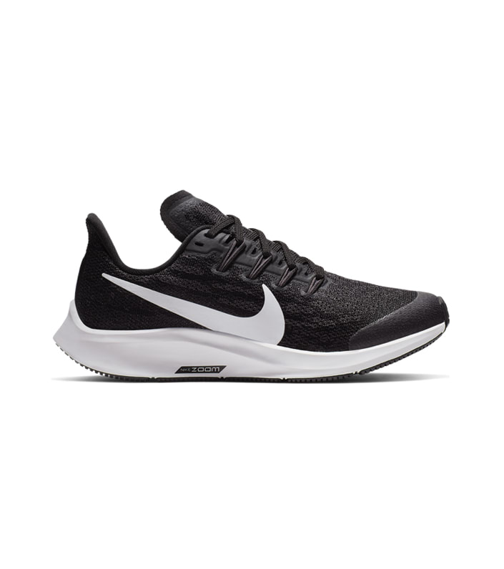 NIKE AIR ZOOM PEGASUS 36 (GS)  KIDS  BLACK WHITE-THUNDER GREY