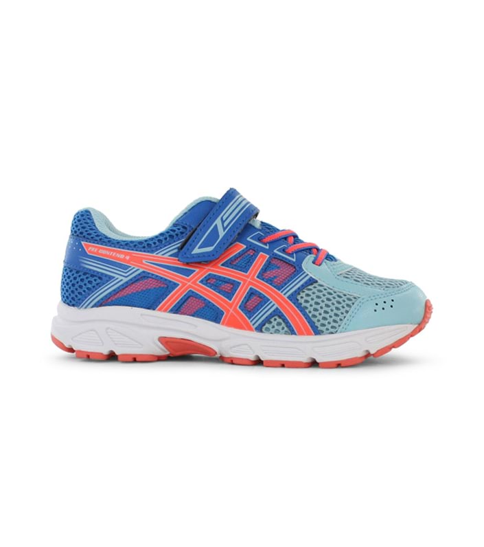 ASICS PRE CONTEND 4 PS KIDS BLUE FLASH CORAL