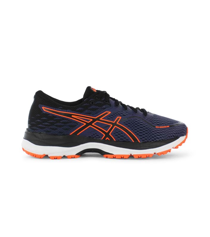 ASICS GEL-CUMULUS 19 GS KIDS BLUE BLACK SHOCKING ORANGE