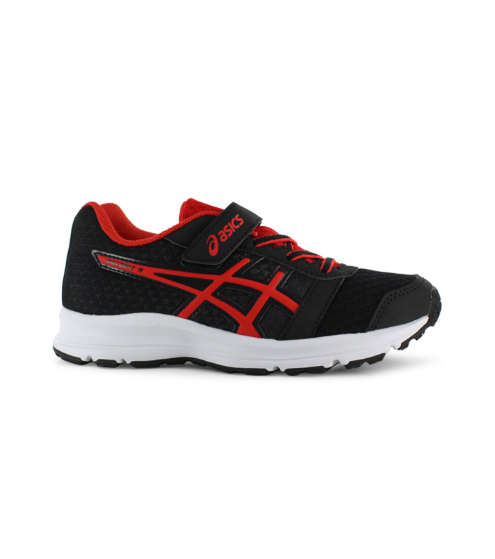 ASICS PATRIOT 9 PS KIDS BLACK FIERY RED WHITE