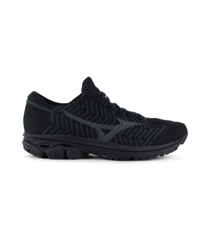 MIZUNO WAVEKNIT R2 MENS BLACK JET SET BLACK