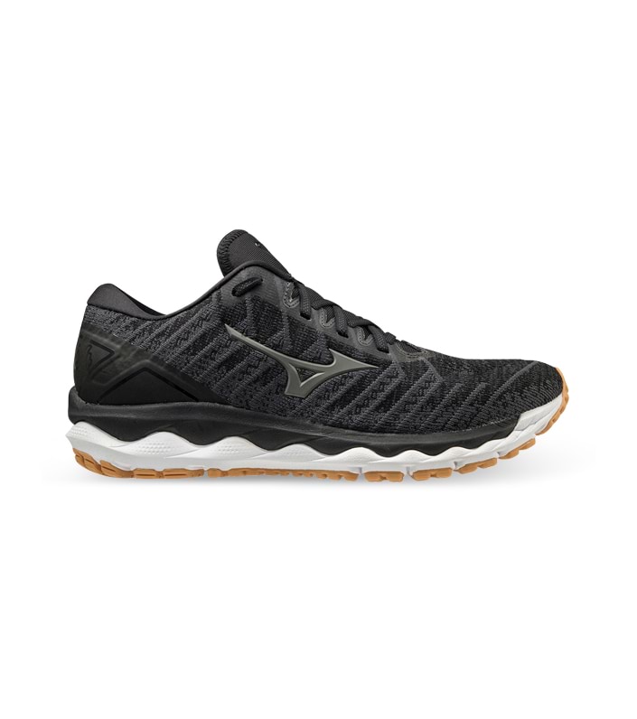 MIZUNO WAVE SKY 4 WAVEKNIT MENS BLACK BISCUIT