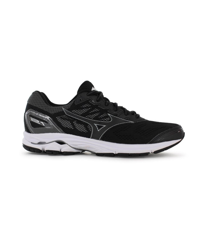 MIZUNO WAVE RIDER 21 WOMENS BLACK SILVER