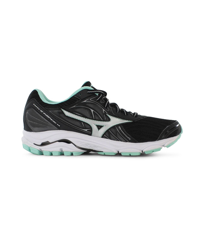 MIZUNO WAVE INSPIRE 14 WOMENS BLACK SILVER YUCCA