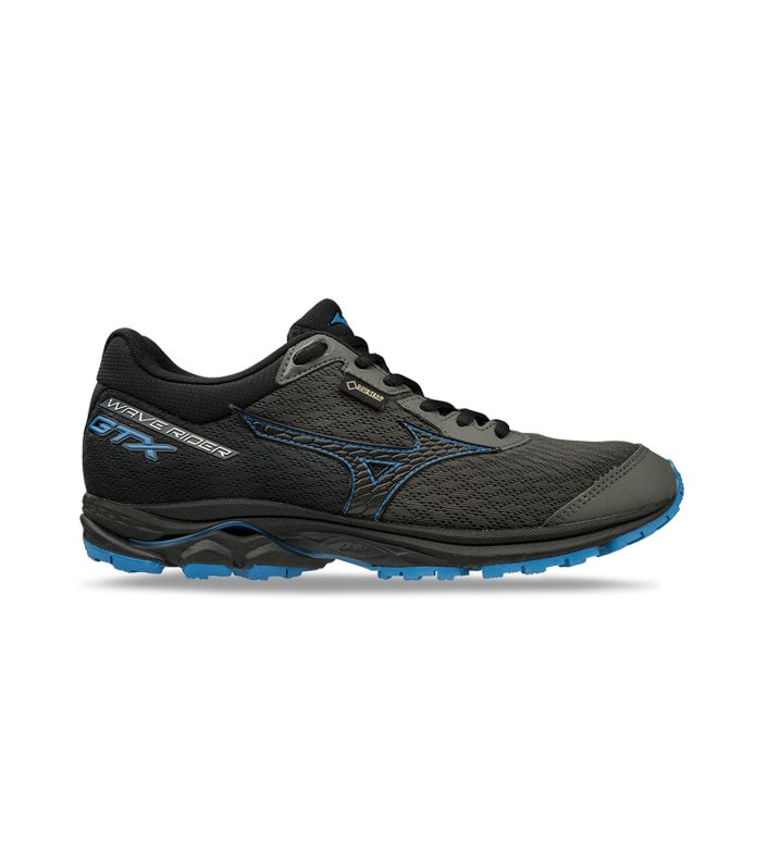 MIZUNO WAVE RIDER GORE-TEX WOMENS GUNMETAL BLACK