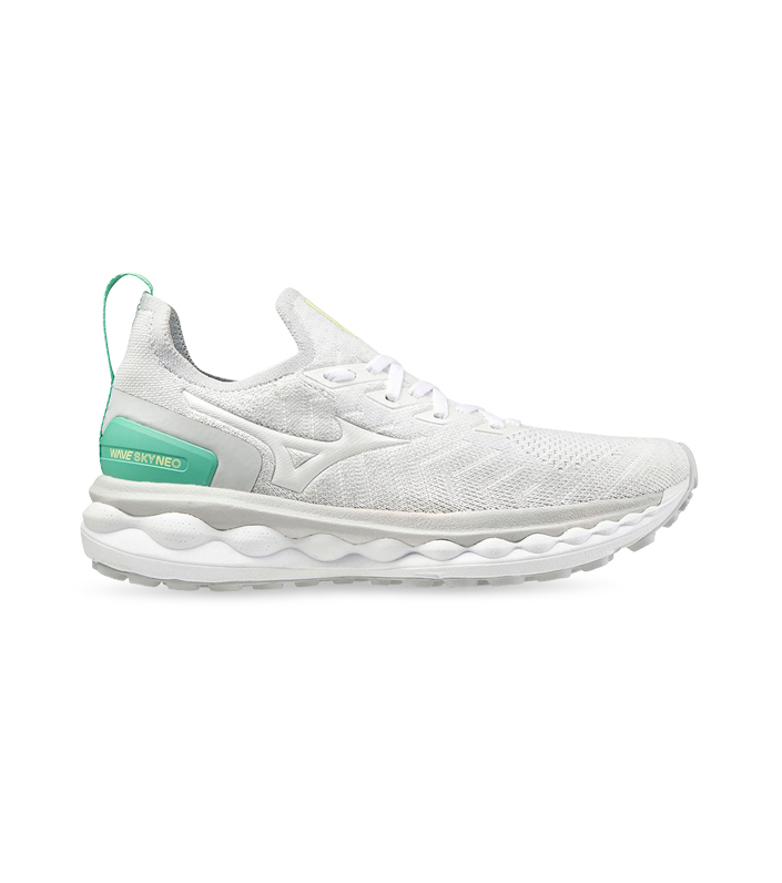 MIZUNO WAVE SKY NEO WOMENS DAWN BLUE WHITE CREAM
