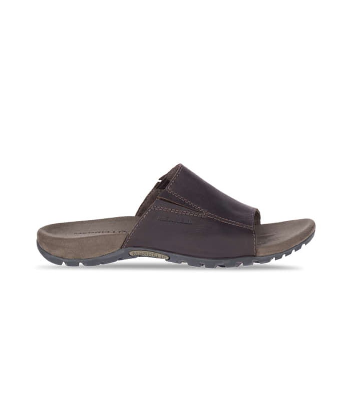 MERRELL SANDSPUR SLIDE LEATHER MENS BROWN