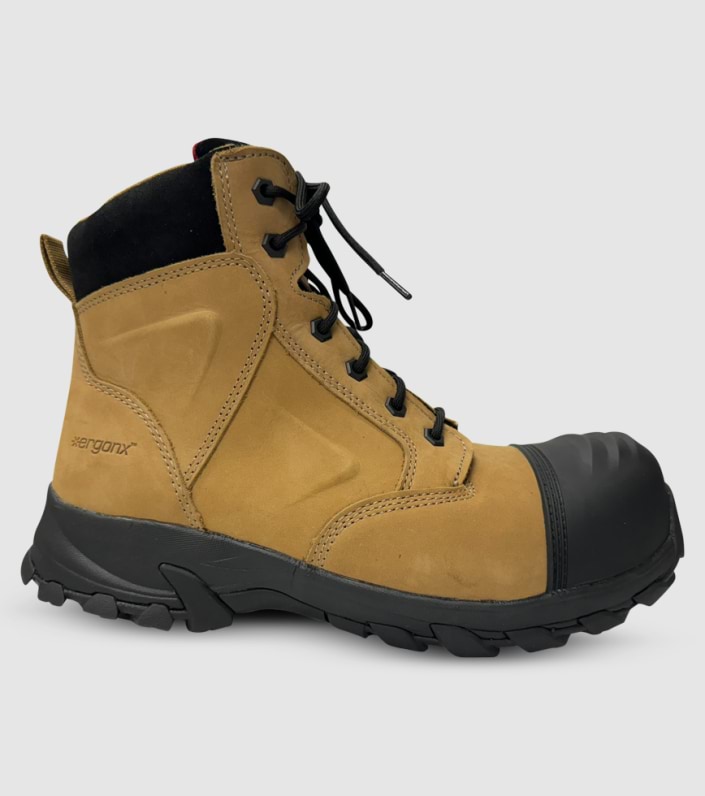 ERGONX SAFETY BOOTS LACE UP (HELIUM) (2E WIDE) MENS