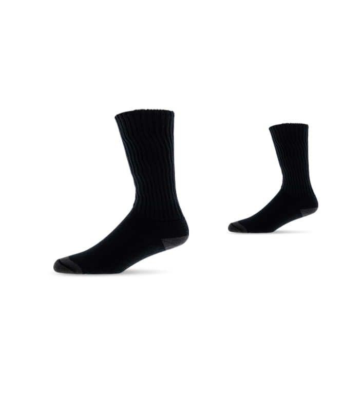 LIGHTFEET DIABETIC CREW SOCKS - 1 PAIR