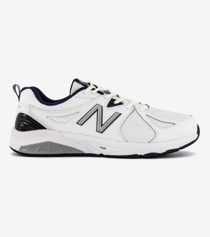 NEW BALANCE 857 V2 (4E) MENS WHITE NAVY