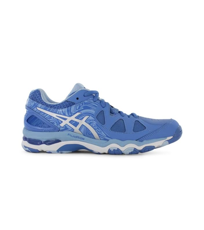 ASICS GEL-NETBURNER SUPER 7 WOMENS REGATTA BLUE SILVER 