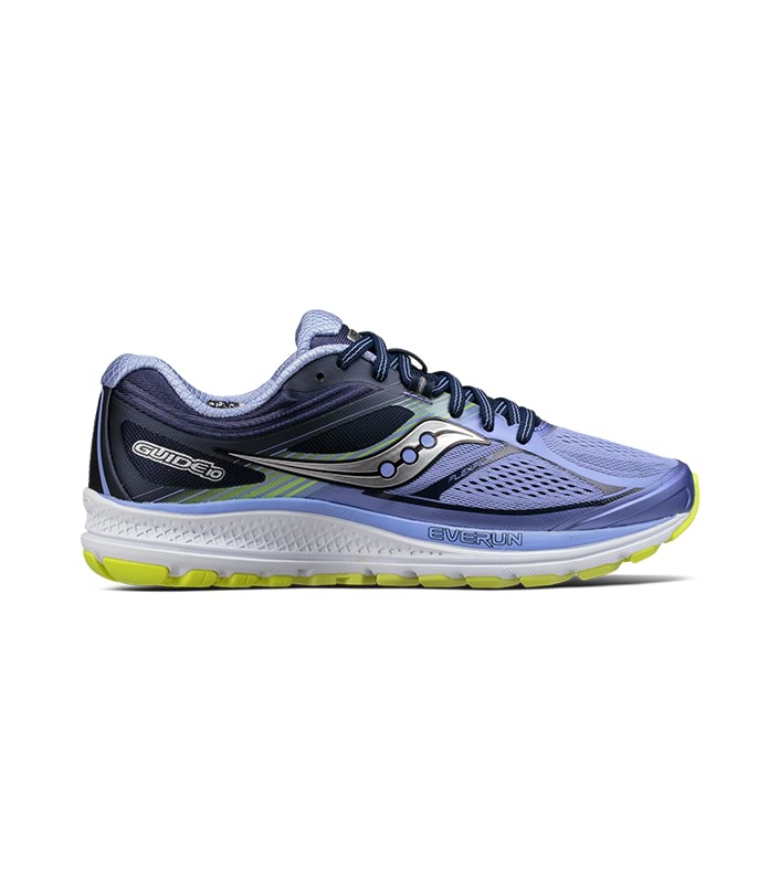 SAUCONY GUIDE 10 WOMENS PURPLE NAVY CITRON