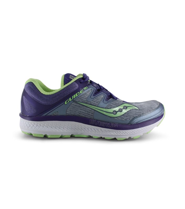 SAUCONY GUIDE ISO (D) WOMENS FOG PURPLE MINT