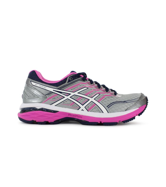 ASICS GT-2000 5 (2A) WOMENS MIDGREY WHITE