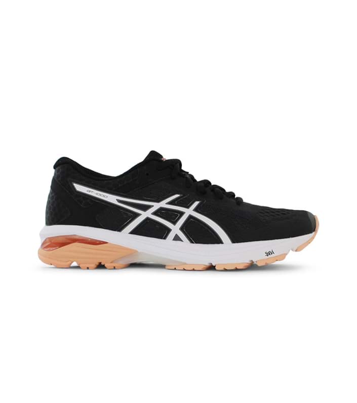 ASICS GT-1000 6 (D) WOMENS BLACK CANTELOUPE