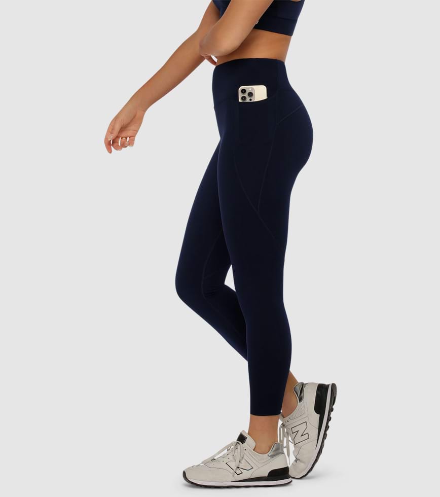 Buy Lorna Jane womens sport fit superior phone pocket ankle biter leggings  black Online