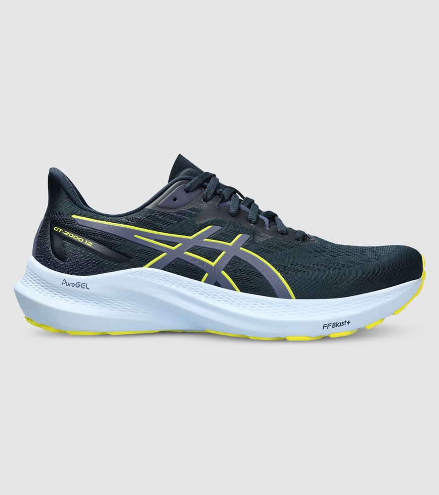 ASICS GT 2000 12 4E X WIDE MENS FRENCH BLUE BRIGHTYELLOW The