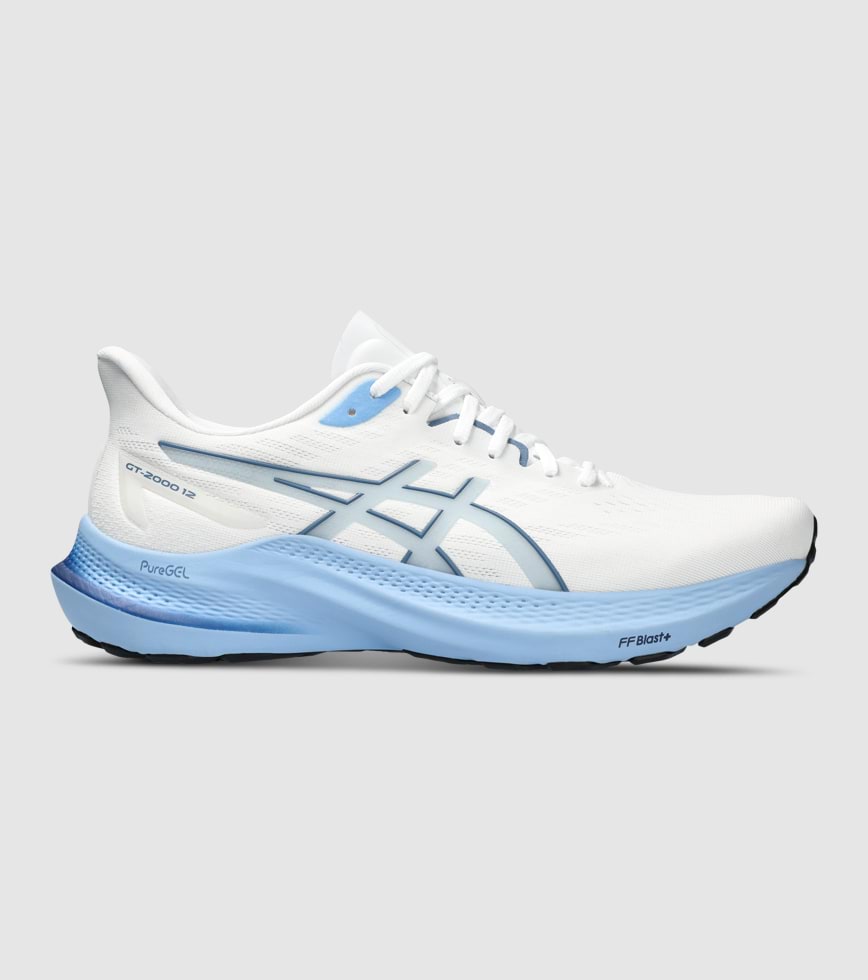 ASICS GT 2000 12 MENS WHITE STORM BLUE The Athlete s Foot