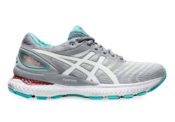ASICS GEL NIMBUS 22 WOMENS SHEET ROCK WHITE The Athlete s Foot