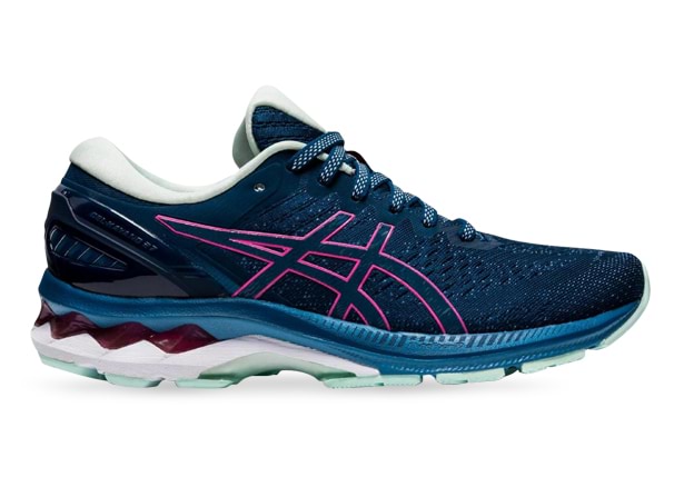 ASICS GEL KAYANO 27 (D) WOMENS MAKO BLUE HOT PINK