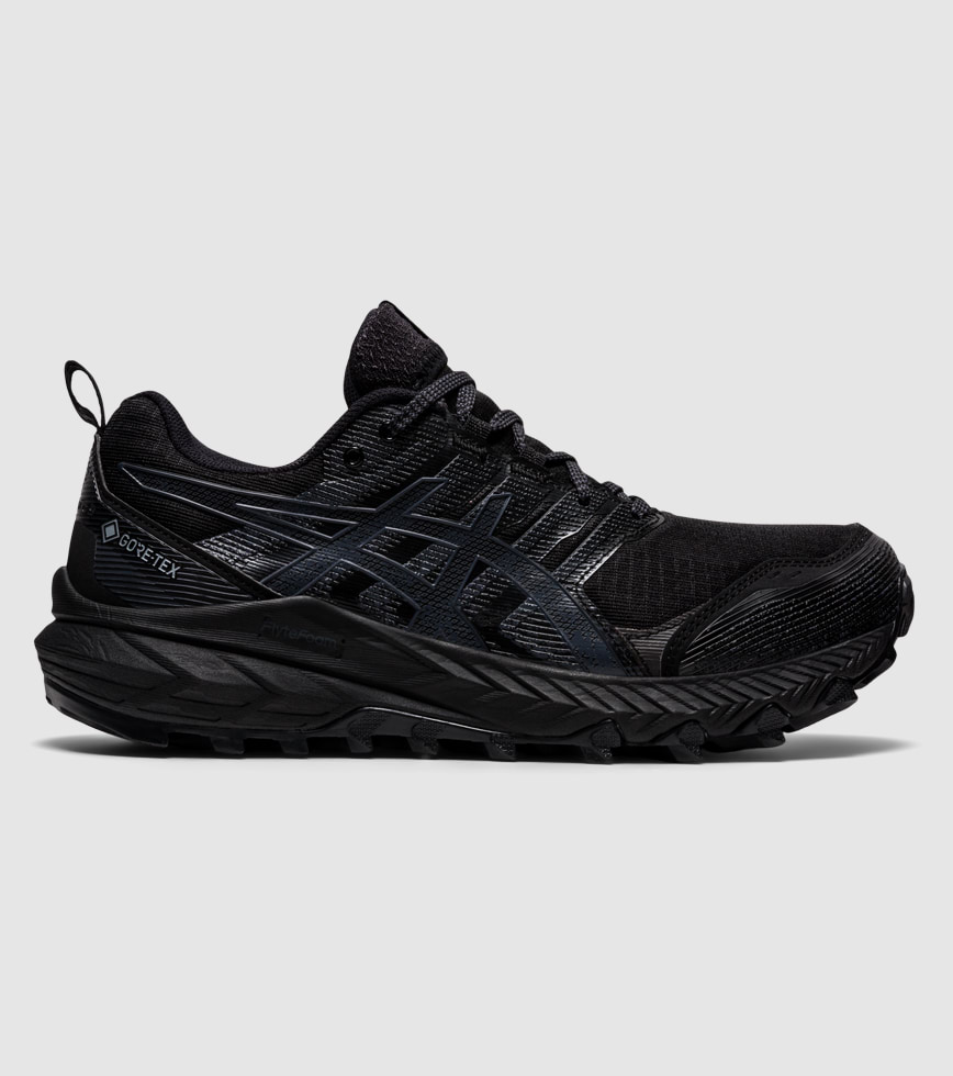 ASICS GEL TRABUCO 9 GORE TEX WOMENS BLACK CARRIER GREY The