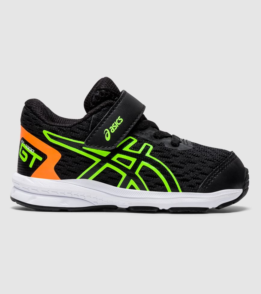 ASICS GT 1000 9 TD KIDS BLACK GREEN GECKO The Athlete s Foot