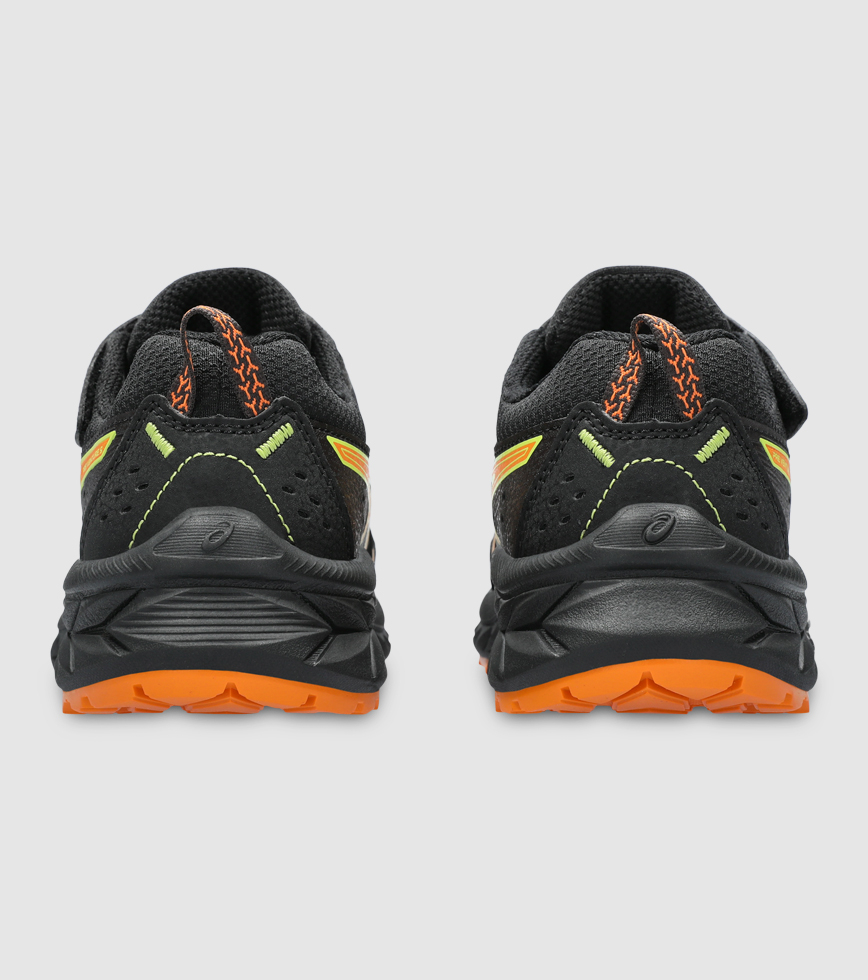 ASICS GEL VENTURE 9 PS KIDS BLACK BRIGHT ORANGE The Athlete s Foot