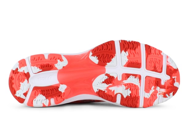 Red asics netball trainers deals
