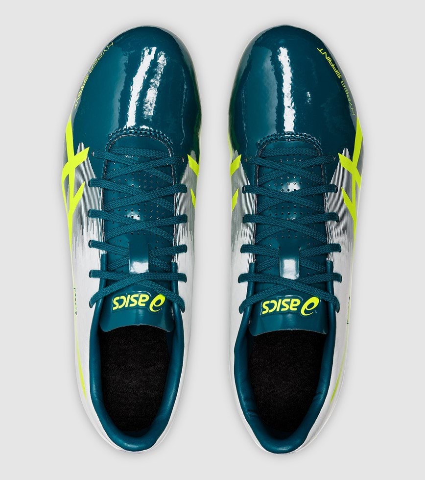 ASICS HYPERSPRINT 7 MENS VELVET PINE SAFETY YELLOW The Athlete s