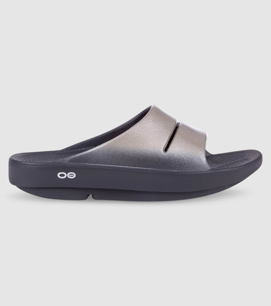 Oofos top slides womens