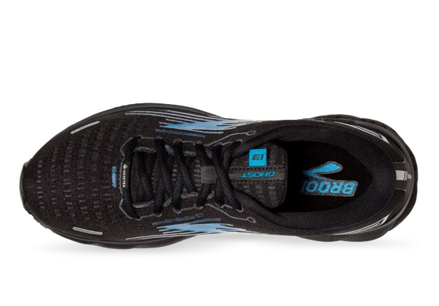 BROOKS GHOST 13 GORE TEX MENS BLACK GREY BLUE The Athlete s Foot