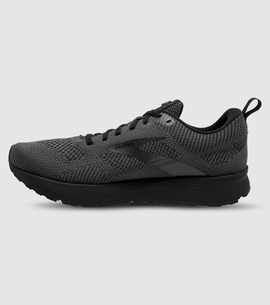 BROOKS REVEL 5 MENS BLACK EBONY BLACK The Athlete s Foot
