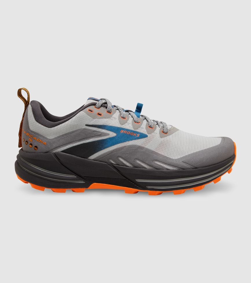 BROOKS CASCADIA 16 MENS OYSTER MUSHROOM ORANGE The Athlete s Foot