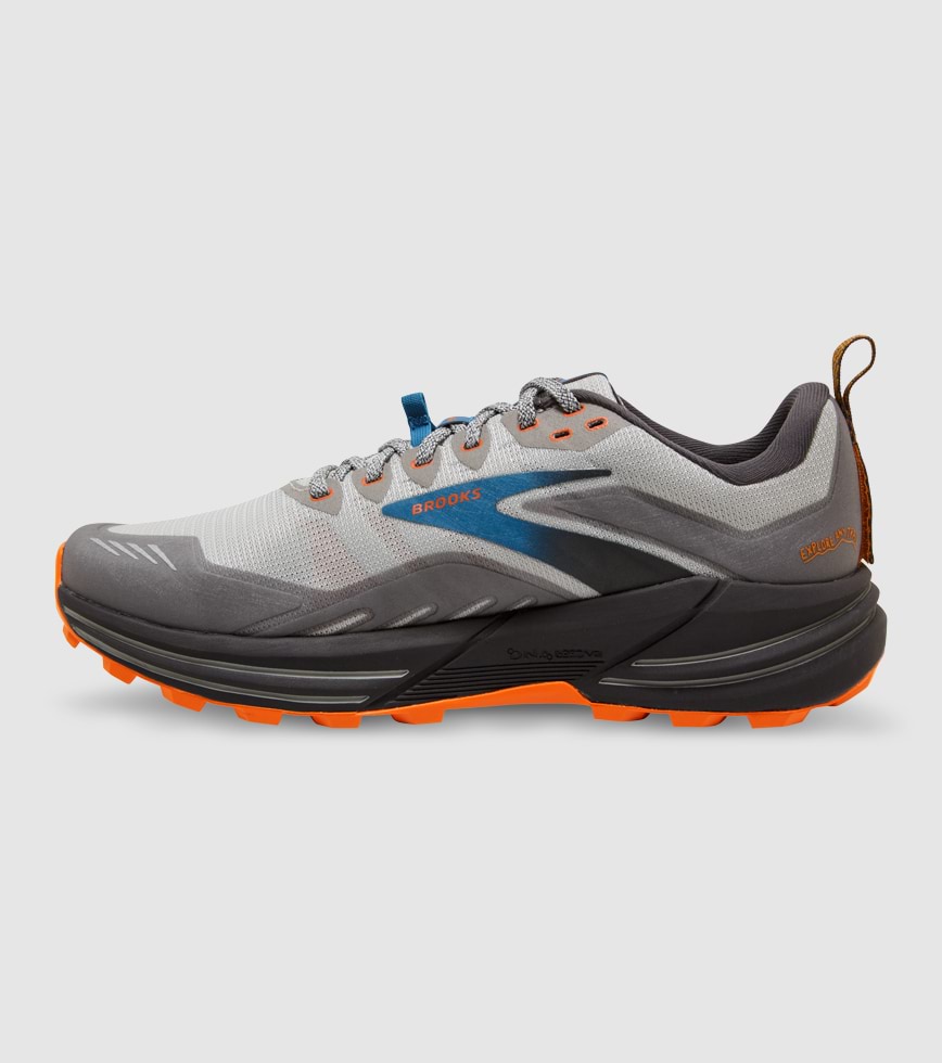 BROOKS CASCADIA 16 2E MENS OYSTER MUSHROOM ORANGE The