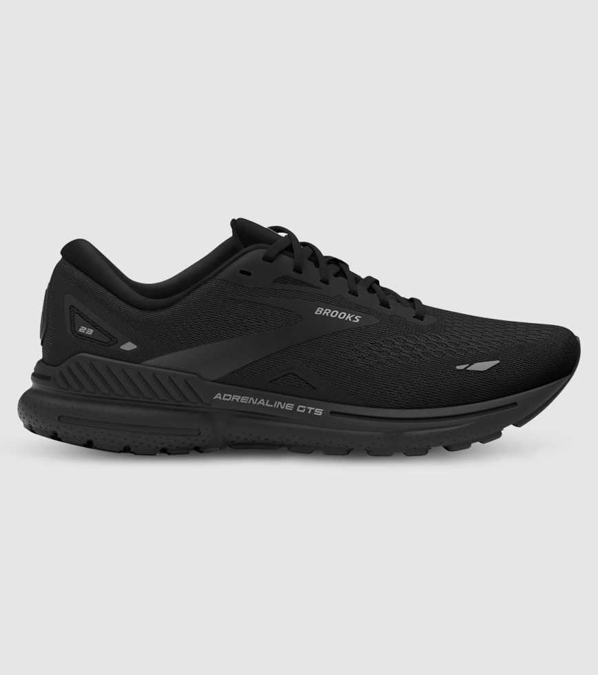 BROOKS ADRENALINE GTS 23 MENS BLACK BLACK EBONY