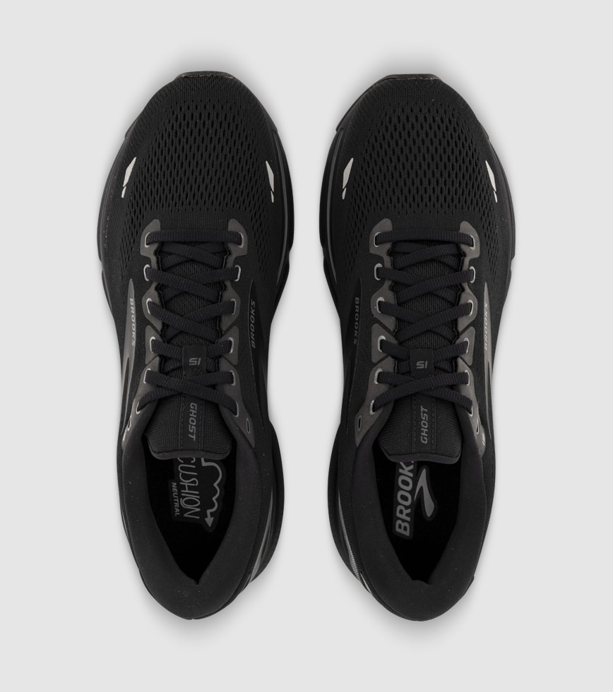 BROOKS GHOST 15 2E MENS BLACK BLACK EBONY The Athlete s Foot