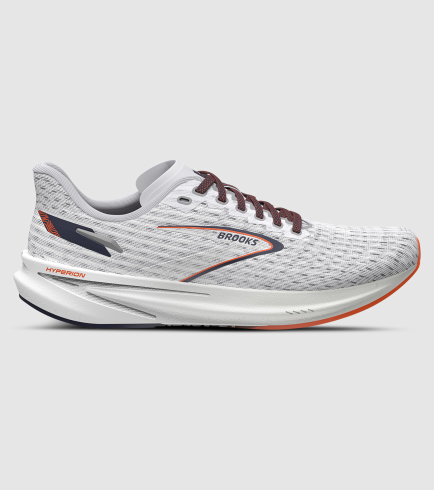 BROOKS HYPERION 2 MENS OYSTER MUSHROOM BLACK IRIS The Athlete s Foot