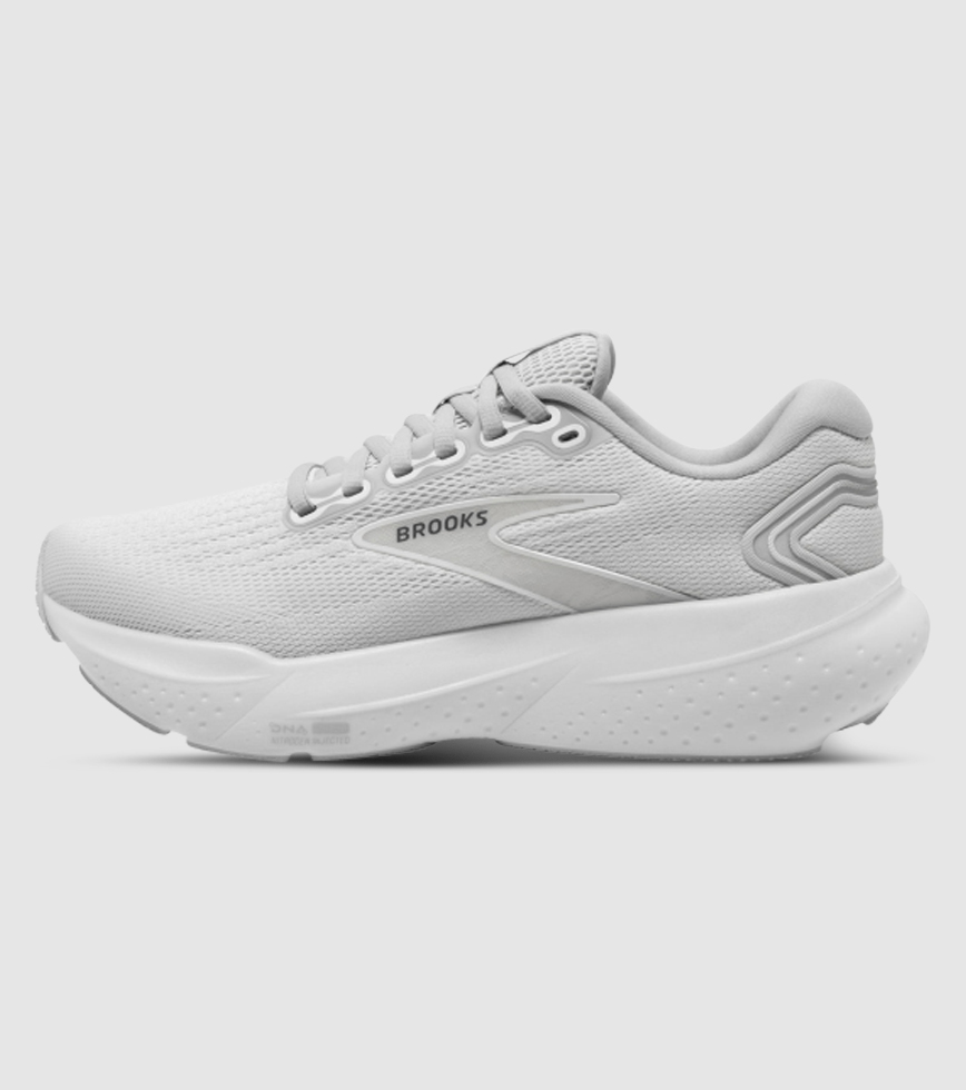 BROOKS GLYCERIN 21 MENS WHITE WHITE GREY The Athlete s Foot