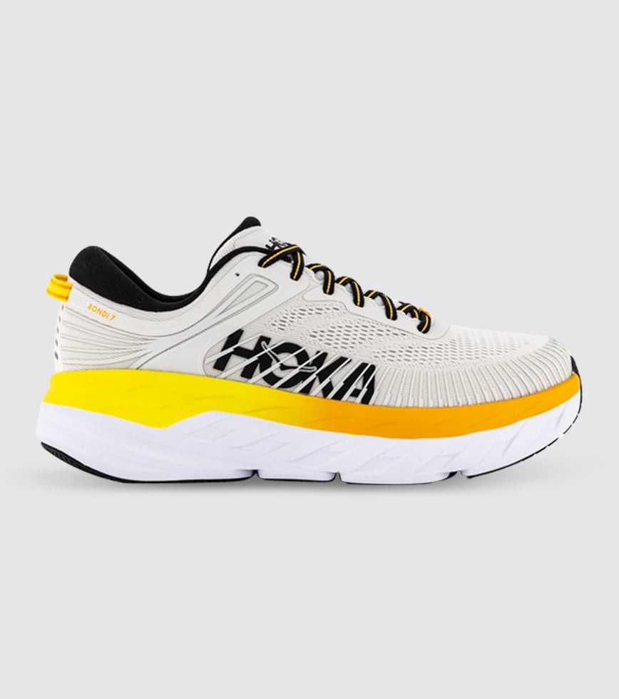 HOKA BONDI 7 MENS NIMBUS CLOUD RADIANT YELLOW