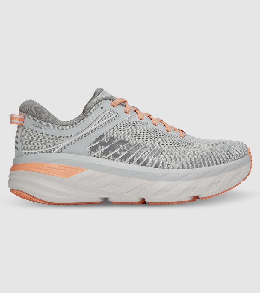 HOKA BONDI 7 D WOMENS HARBOR MIST SHARKSKIN The Athlete s Foot